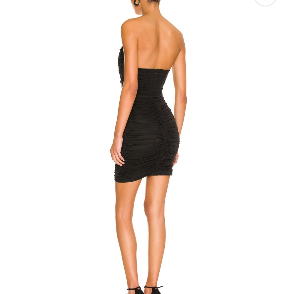Superdown Black Strapless Ruched Mini Dress - Picture 2 of 2
